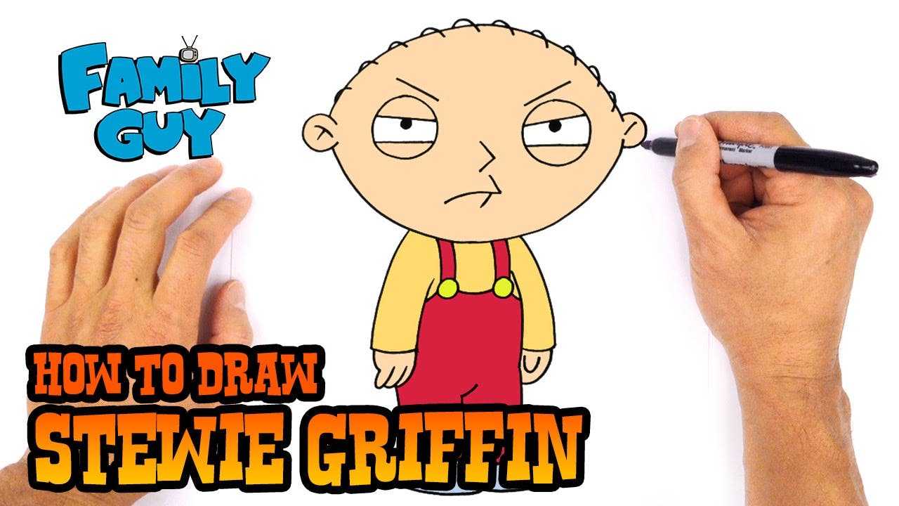 How to Draw Stewie Griffin Family Guy Popular TV Characters C4K
